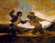 Duelo a garrotazos. Francisco de Goya